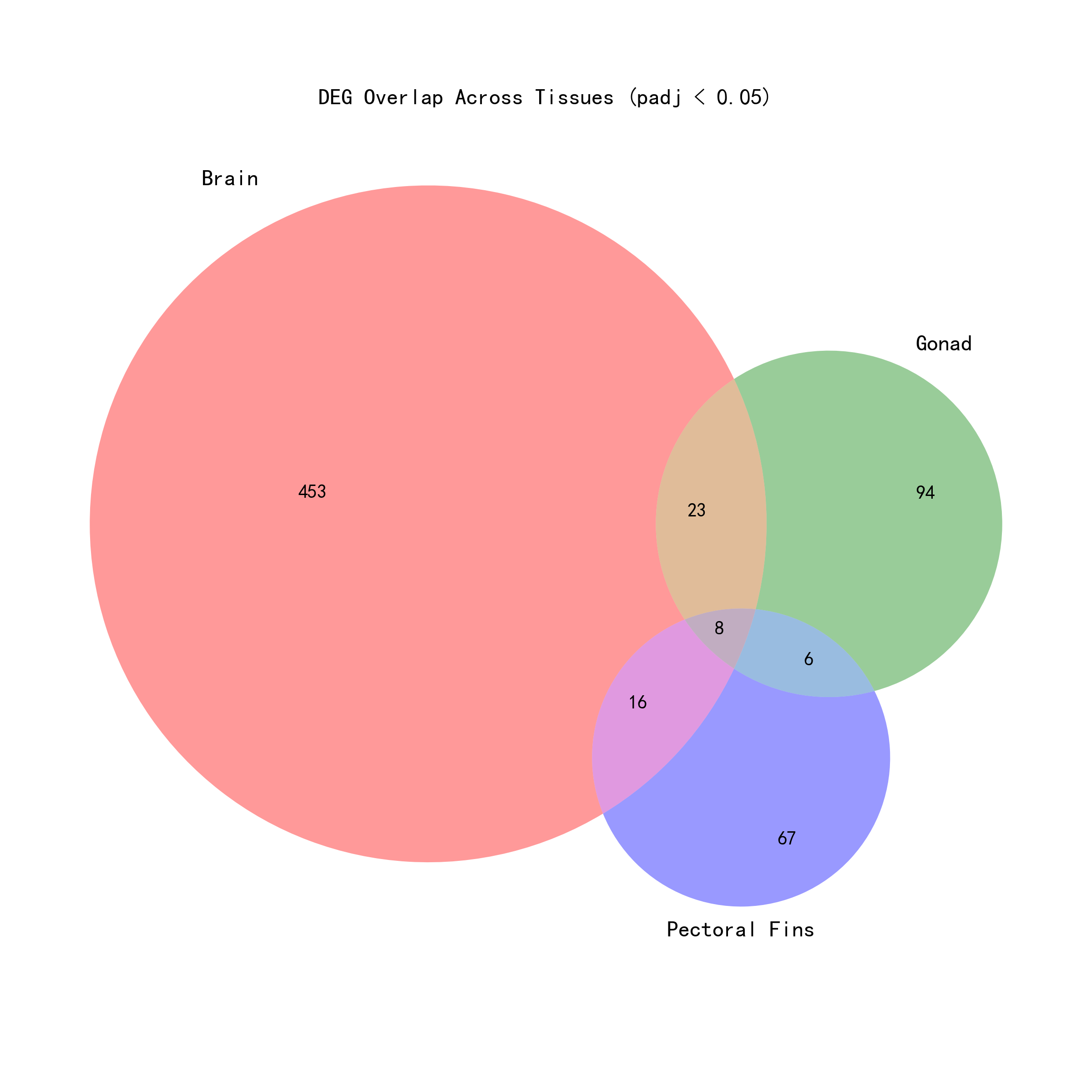 DEG Venn 图